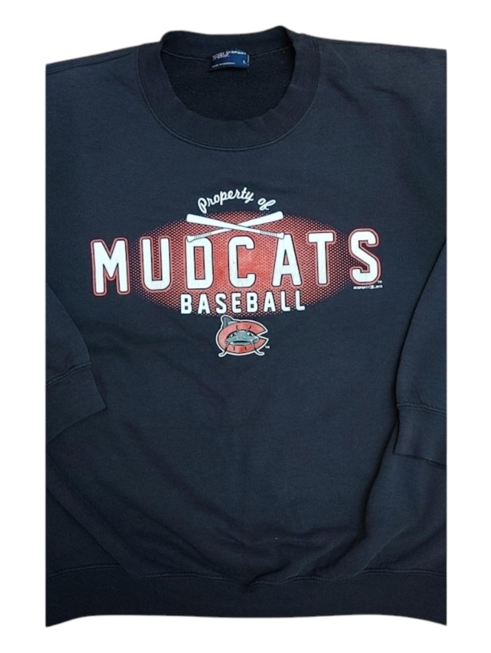 Vintage 2012 Carolina Mudcats MiLB Crew Neck Sweatshirt Large